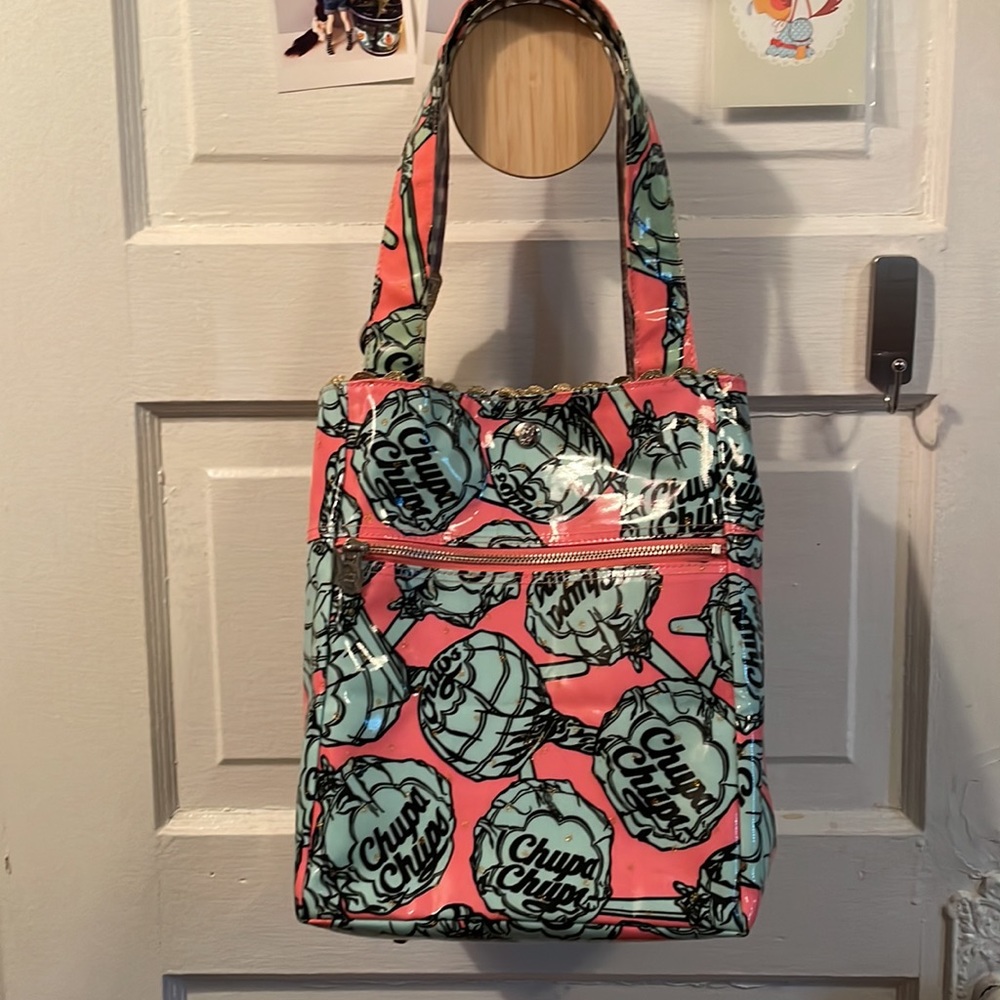Chupa Chups x Crystal Ball Tokyo Japan Garcia Marquez Gauche bag purse vintage - Picture 2 of 11